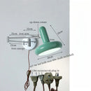 Axyaa Milky Green LED Wall Sconce - Modern Nordic Iron Art Lamp
