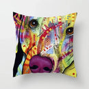 Axyaa Cute Dog Pattern Pillowcase Cover 45x45cm for Kids Room & Living Sofa Decor