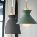 Axyaa Modern Wood Chandelier with LEDs Home Decor Pendant Light