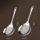 Axyaa Stainless Steel Kitchen Colander Strainer Spoon for Home and Hotel Cooking