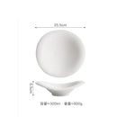 Axyaa Stone Patterned Ceramic Plate Set for Molecular Cuisine