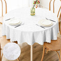 Axyaa Waterproof Vinyl Tablecloth 60x84 Inch for Kitchen Dining Room