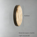 Axyaa Luxury Marble Ceiling Lamp Black Gold Modern Home Decor