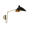 Axyaa Industrial Loft Wall Light, Adjustable Iron Bedside Lamp for Bedroom Living Room