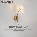 Axyaa Flower Shape LED Wall Lamp for Bedroom Living Room Decor
