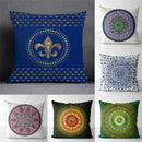 Axyaa Mysterious Pattern Flower Cushion Cover for Home Decor