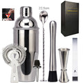 Axyaa Stainless Steel Cocktail Shaker Set with Stand