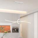 Axyaa Modern LED Dining Pendant Chandelier for Home, Apartment, Hotel - White/Black