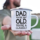 Axyaa Classic Print Enamel Coffee Cup - Funny Father's Day Gift Mug