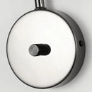 Axyaa Marble Stone LED Wall Sconce, Rotatable Switch, White Glass, Carbon Steel