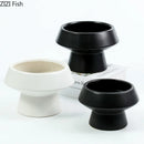 Axyaa Ceramic Vase: Circular Desk Decoration for Floral Arrangements