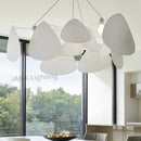 Axyaa Leaf Grid Fabric Chandelier for Kitchen Island, Living Room, Bedroom