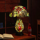 Axyaa Stained Glass Tiffany Table Lamp LED Lighting for Living Room and Bedroom