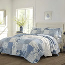 Axyaa Paisley Printed Queen Quilt Set with Matching Shams