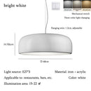 Axyaa Round Ceiling Light: Nordic Minimalist Chandelier for Living Room, Bedroom, Dining Room, Study