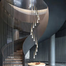 Axyaa Modern LED Chandelier, Nordic Rain Drop Pendant, Creative Staircase Indoor Hanging Lamp