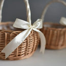 Axyaa Rattan Woven Flower Basket - Handmade Multifunctional Home Decor