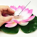 Axyaa Double Petal Lotus Night Light: Festive Floating Water Sensor Flower Color Light