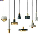 Axyaa Marble Copper LED Pendant Lamp Modern Hanging Lights Fixtures