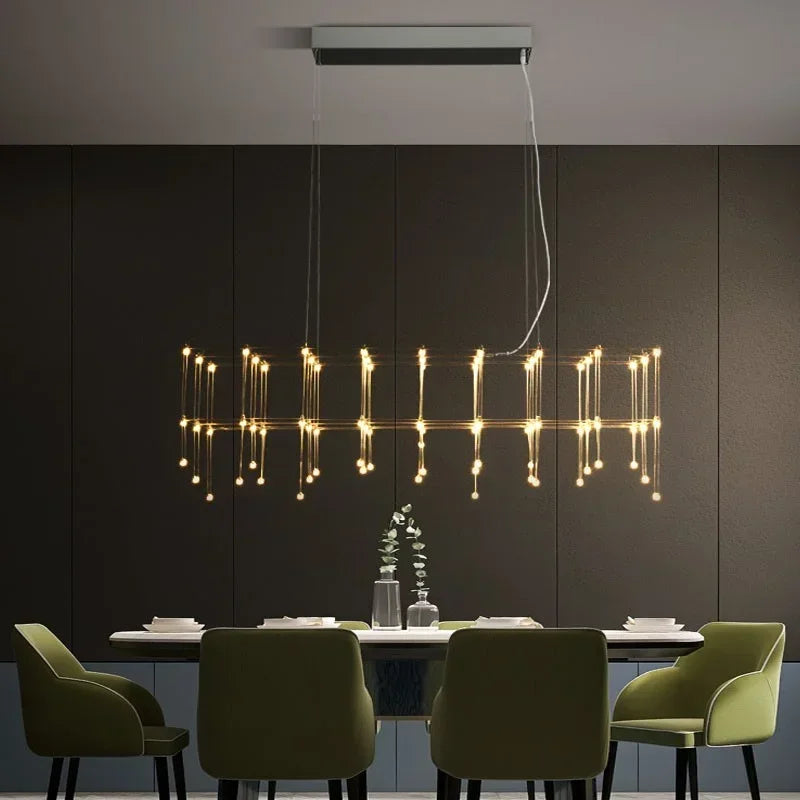 Axyaa Starry Chandelier Minimalist Lighting for Clothing Store and Bar