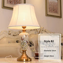 Axyaa Ceramic LED Floor Lamp with Flower Bird Design - American Style Living Room Decoration