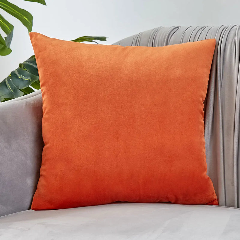 Axyaa Velvet Cushion Cover Soft Sofa Pillowcase for Living Room Bedroom