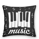 Axyaa Music Note Cushion Cover 45x45cm Pillowcase Decorative Pillow Home Decor