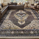 Axyaa Geometric Nordic Style Living Room Carpet - Retro Design Bedroom Rug
