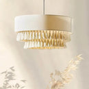 Axyaa Bohemian Hemp Rope Tassel Pendant Light: Minimalist Art for Home Decor
