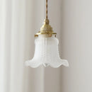 Axyaa Modern 4w LED Glass Copper Hanging Lamp White Pendant Light Fixtures