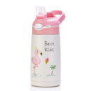 Axyaa Kids Stainless Steel Thermal Water Bottle - Cute Cartoon Design, Leak-Proof Insulated Cup