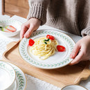 Axyaa Gold Leaf Coffee Cup & Plate Set - European Afternoon Tea, Light Luxury Ceramic