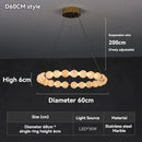 Axyaa Cream Pearl Marble Pendant Light Chandelier for Home Decor
