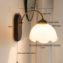 Axyaa Modern Iron Glass LED Wall Lights for Home Decor, 4w Bedside Lamp