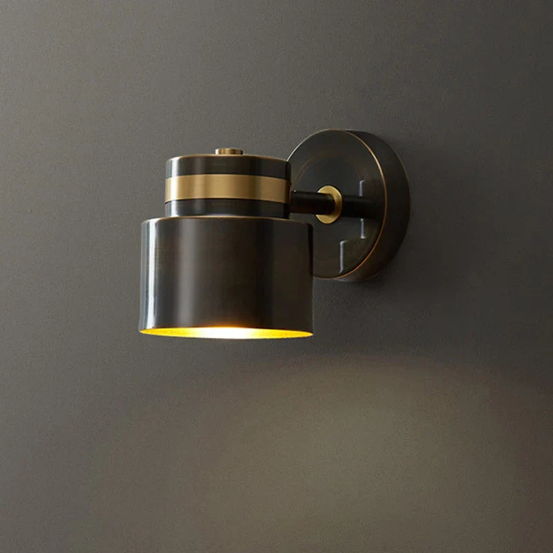 Axyaa Nordic Brass Wall Sconce Bedside Lamp - Modern Luxury LED Wall Light