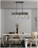 Axyaa Industrial Cage Chandelier - Vintage Island Lamp for Restaurant & Bar
