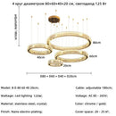 Axyaa Luxury Crystal LED Chandelier for Home & Hotel Decor with Remote Control