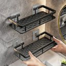 Axyaa Bathroom Corner Towel Rack Shelf with Shower Shampoo Storage