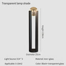 Axyaa Postmodern Black Iron LED Floor Lamp for Bedroom Lighting
