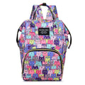 Axyaa Cartoon Backpack Diaper Bag with Insulated Mommy Bottle Storage