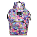 Axyaa Cartoon Backpack Diaper Bag with Insulated Mommy Bottle Storage