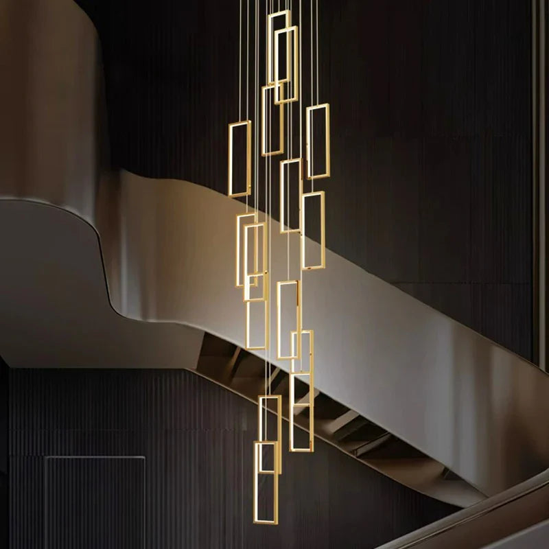 Axyaa Nordic Stair Chandelier Ceiling Light for Living and Dining Room