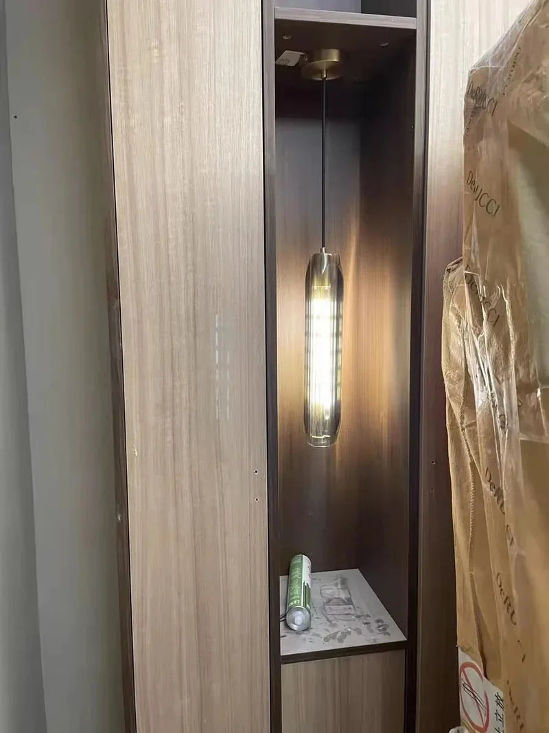 Axyaa Tulip Crystal Chandelier: Elegant Postmodern Copper Light for Bedroom, Bar, and More