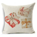 Axyaa Pumpkin Linen Pillow Cover Farmhouse Decor Sofa Car Cushion Case