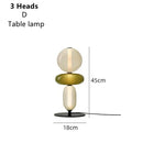 Axyaa Nordic Glass Table Lamp - LED Decor Lighting for Home and Exhibition