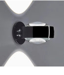 Axyaa Nordic LED Wall Lamp for Bedside Hallway Living Room - Round Design