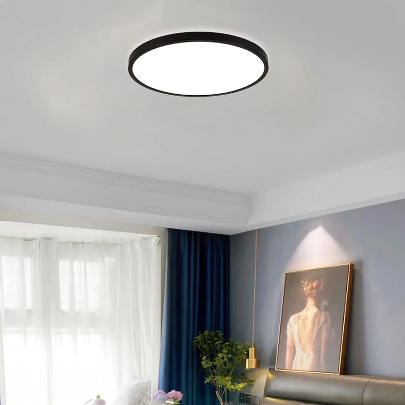 Axya Wood LED Ceiling Lamp: Modern Nordic Lighting Fixture for Living Room & Bedroom