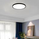 Axyaa Modern Wood LED Ceiling Lamp for Living Room, Nordic Round Indoor Lighting