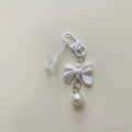 Axyaa Pearl Bow Straw Charm: Kawaii Tumbler Accessory Chain for 9-10mm Straws