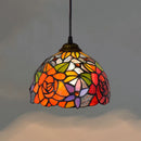 Axyaa European Stained Glass Pendant Chandelier Light Fixture Home Decor